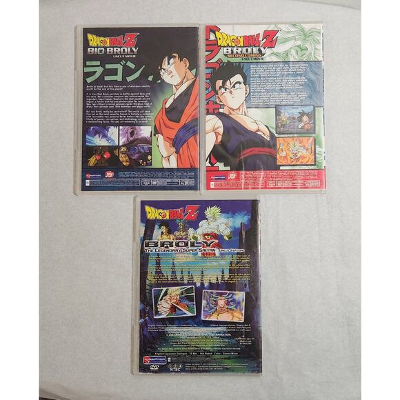 Dragon Ball Z Broly Triple Threat Box Set DVD Tested Funimation 2003 Pre-owned - Picture 3 of 8